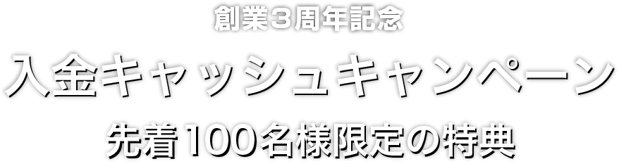 Zoomex 3周年記念入金キャッシュキャンペーン