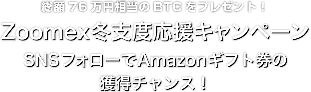 Zoomex 冬支度応援キャンペーン