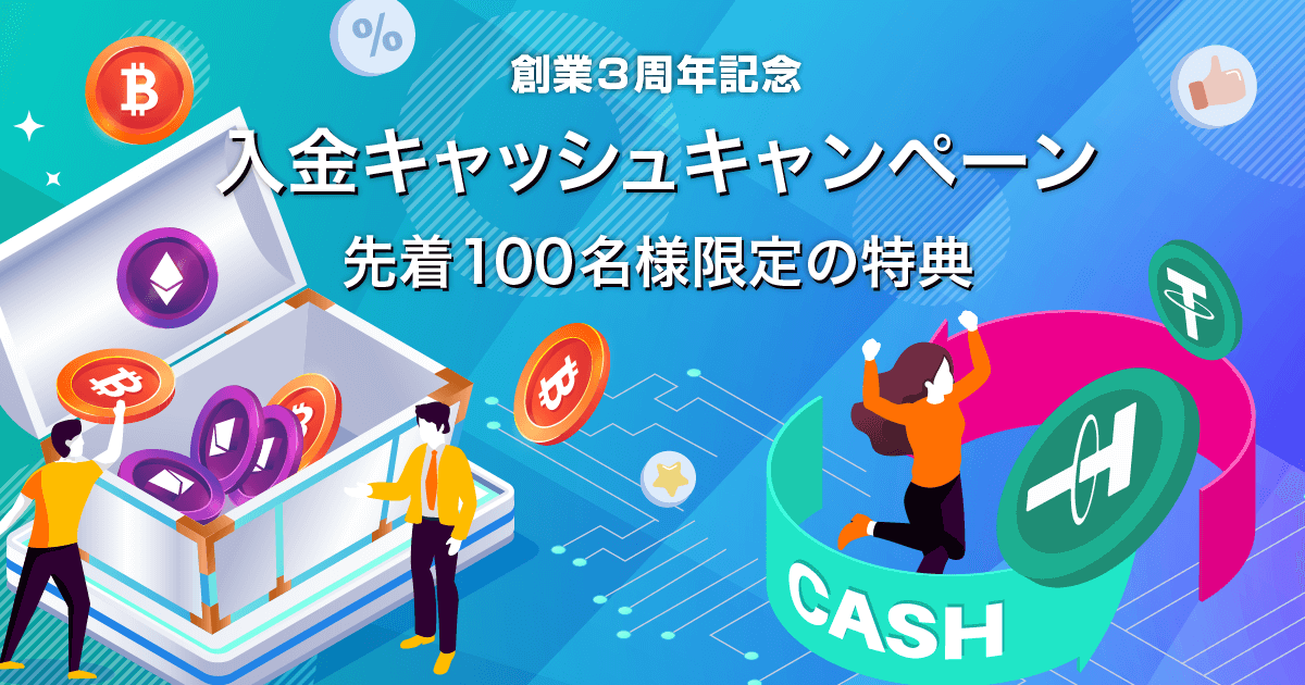 Zoomex 3周年記念入金キャッシュキャンペーン