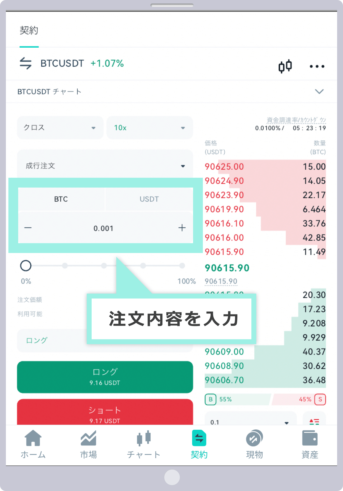 利食/損切の設定